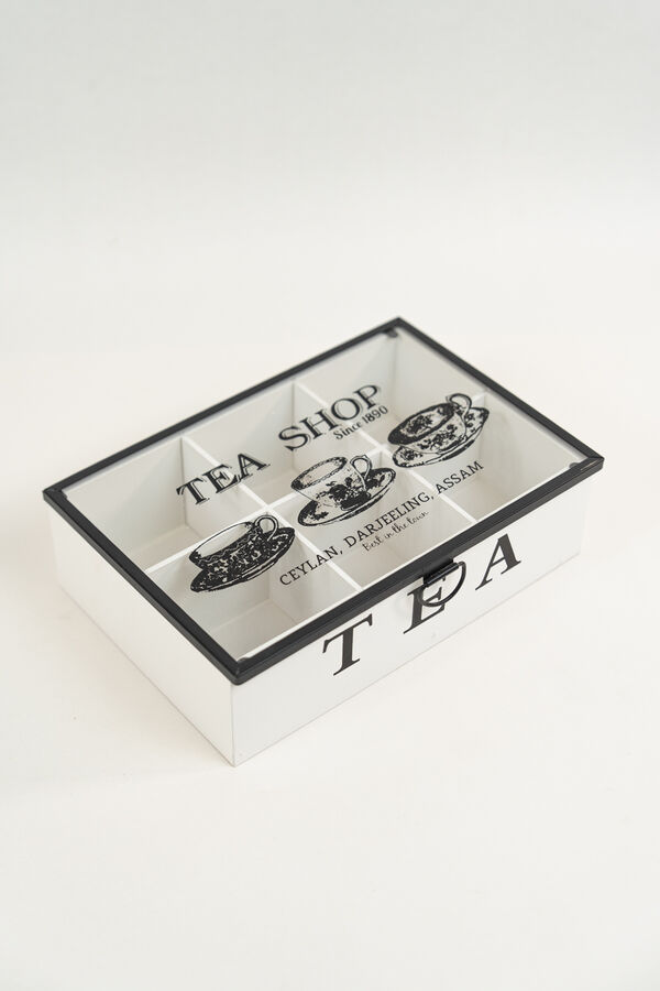 Caja para Té Vemir, 6 separaciones. BLANCO image number null