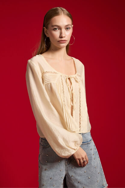 BLUSA ILARI 70607 CRUDO / NATURAL image number null