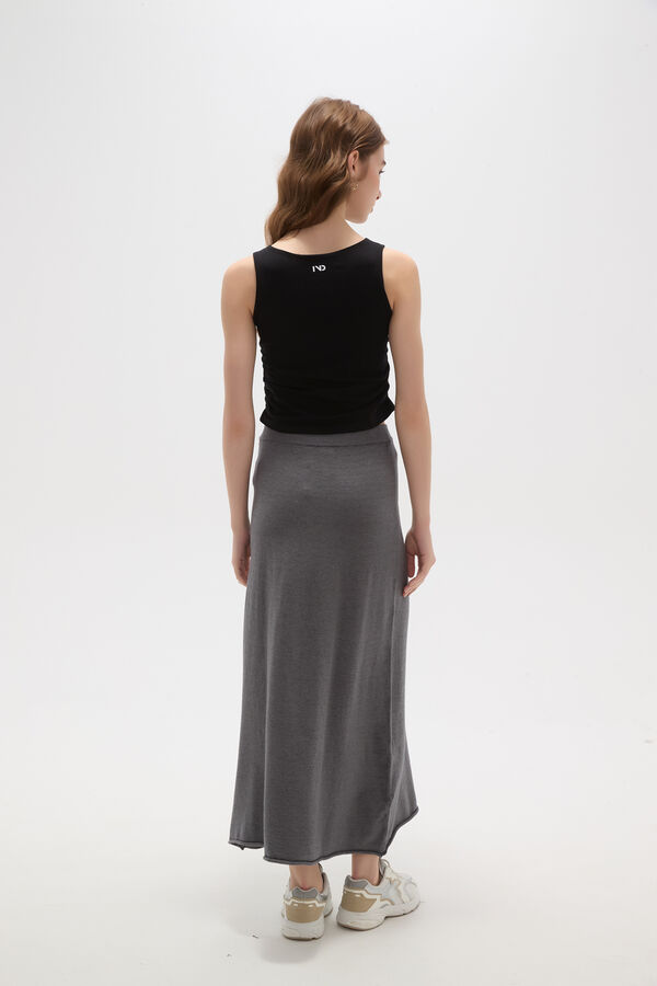 FALDA VALIRA GRIS MELANGE OSCURO image number null
