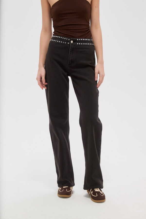 PANTALON HALVAR GRIS OSCURO image number null