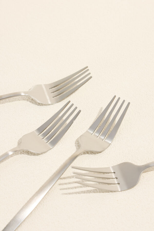 Tenedor Fiordo, Set 4 un. plateado COLOR UNICO