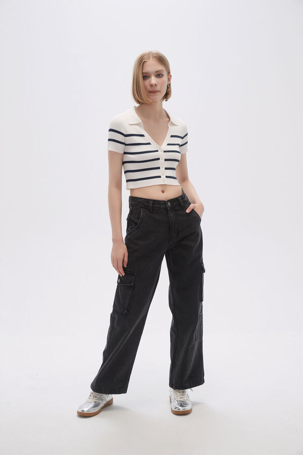 PANTALON SASH GRIS OSCURO image number null