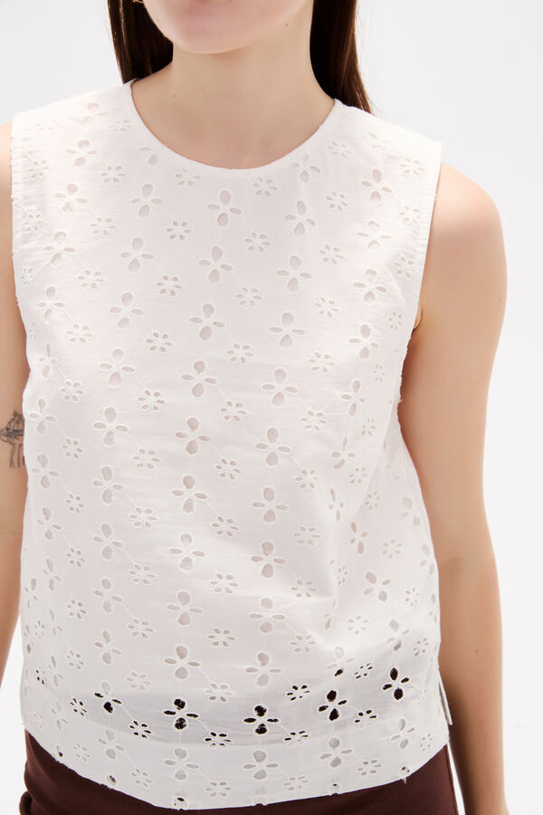 BLUSA RILIO MARFIL  / OFF WHITE image number null