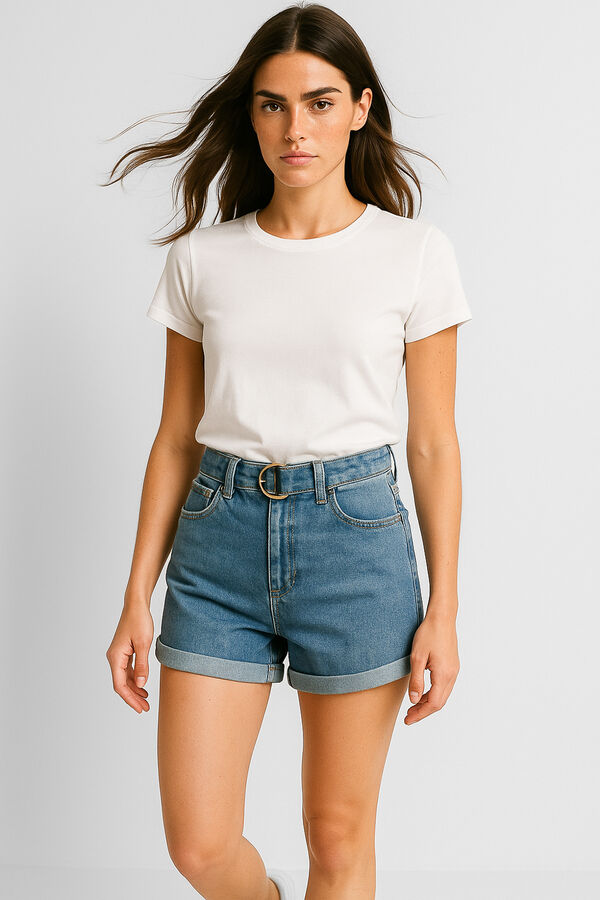 SHORT PALINU AZUL GRISACEO image number null