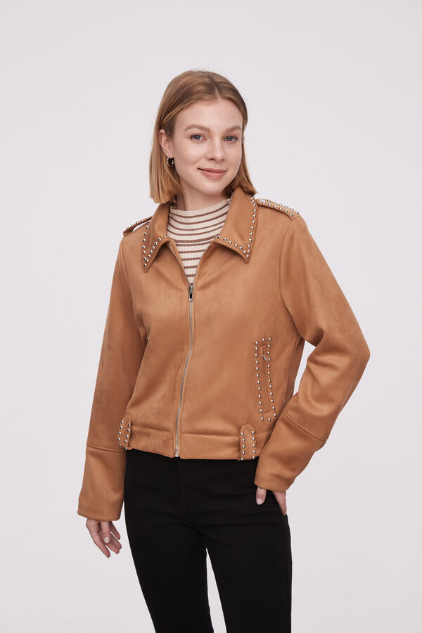 CHAQUETA SIYUA BEIGE OSCURO image number null