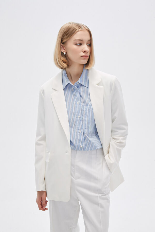 BLAZER ABELLA MARFIL  / OFF WHITE image number null