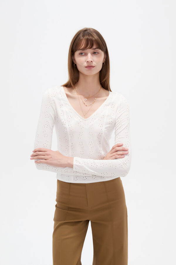 REMERA POLENIA 70607 MARFIL  / OFF WHITE image number null