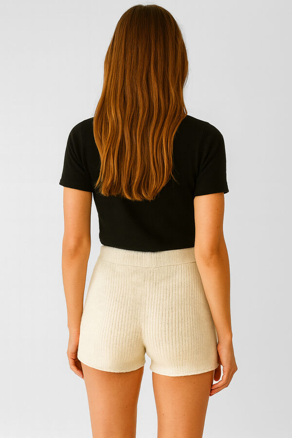 SHORT ISORIA MARFIL  / OFF WHITE image number null