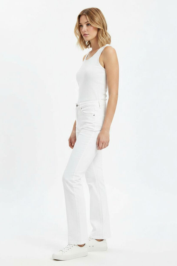 PANTALON ELVIS 70607 MARFIL  / OFF WHITE image number null