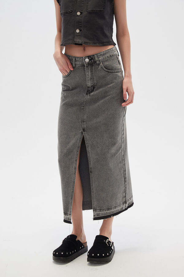 FALDA SILKA GRIS CLARO image number null