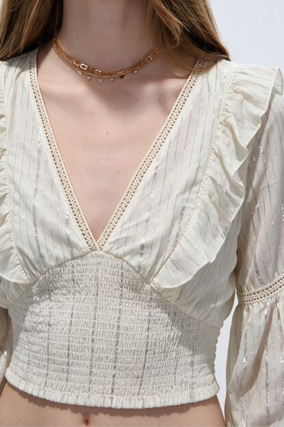 BLUSA JUJOX 70809 MARFIL  / OFF WHITE image number null