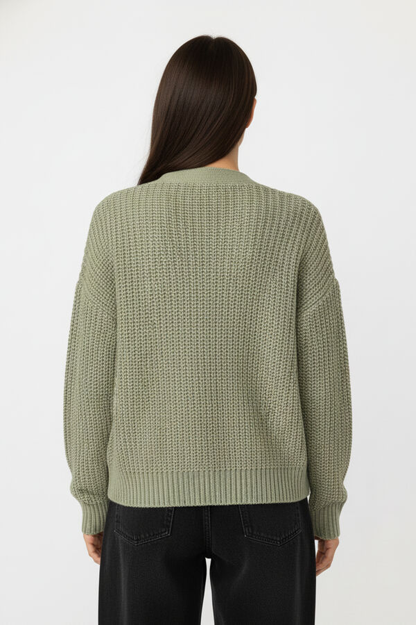 CARDIGAN AHUALOA VERDE PALIDO image number null
