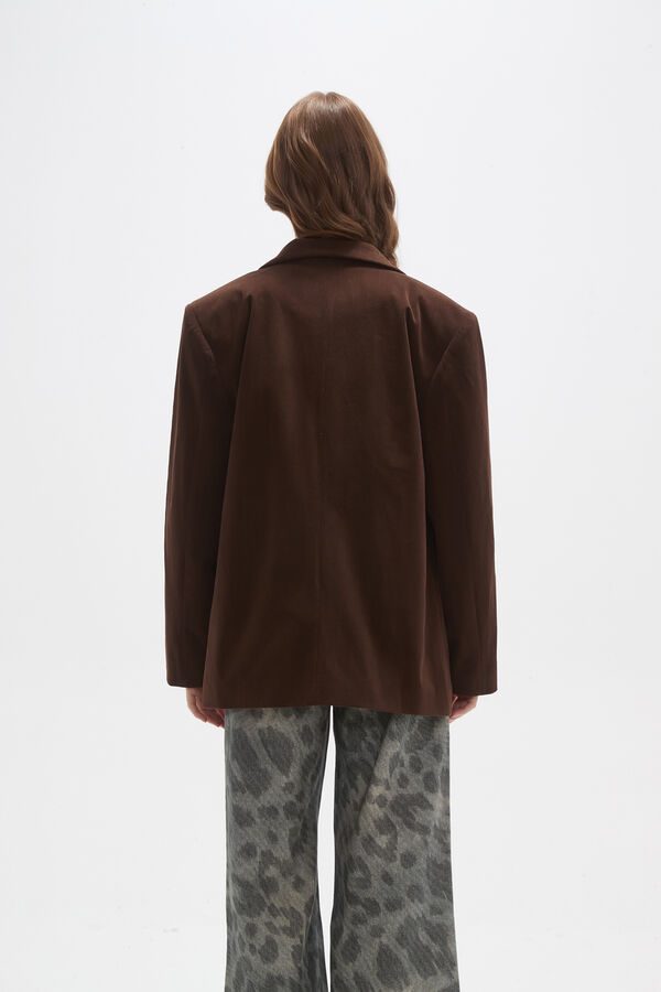 BLAZER RUFINI CHOCOLATE image number null