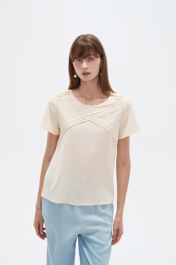 BLUSA TARMEL 70607 CRUDO / NATURAL image number null