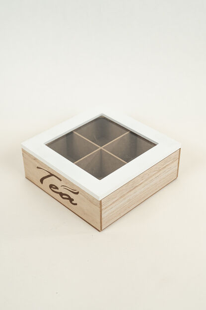 Caja para T&eacute; Tea, 4 separadores COLOR UNICO image number null