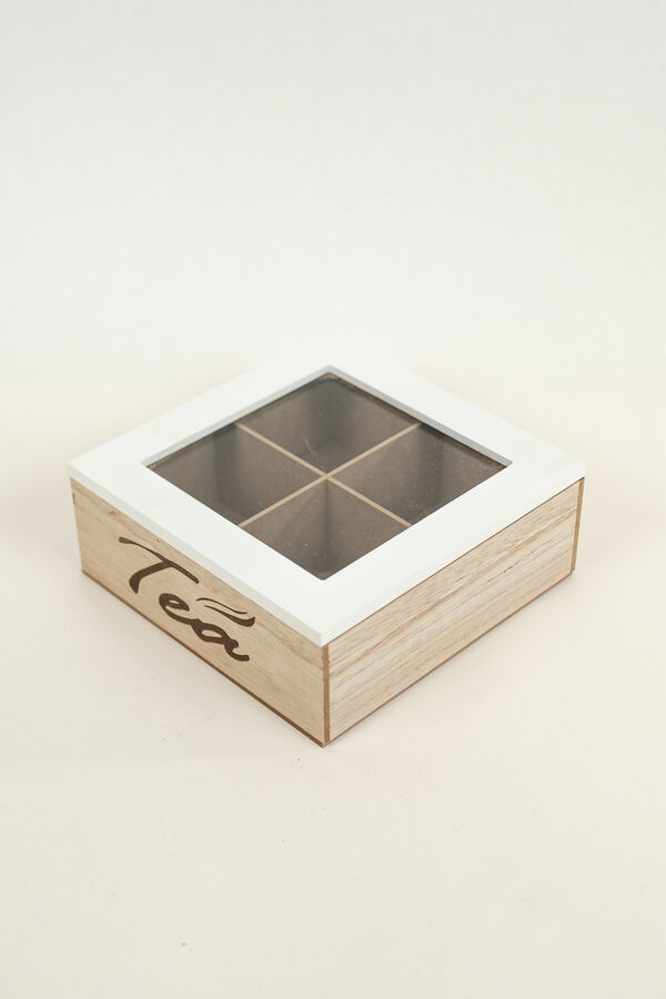 Caja para T&eacute; Tea, 4 separadores COLOR UNICO image number null
