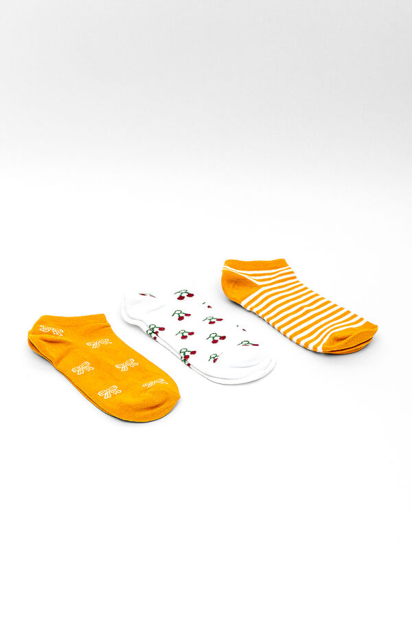 Medias Ankle Zebri, Pack x 3 COLOR UNICO image number null