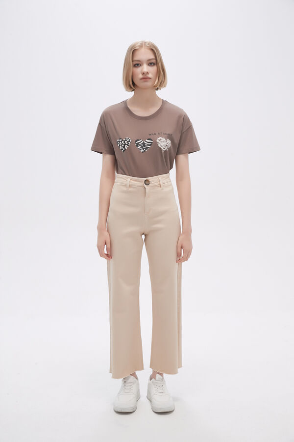 PANTALON ADELINE BEIGE CLARO image number null