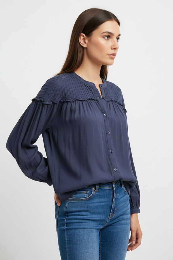 CAMISA ROCIA AZUL PIEDRA image number null
