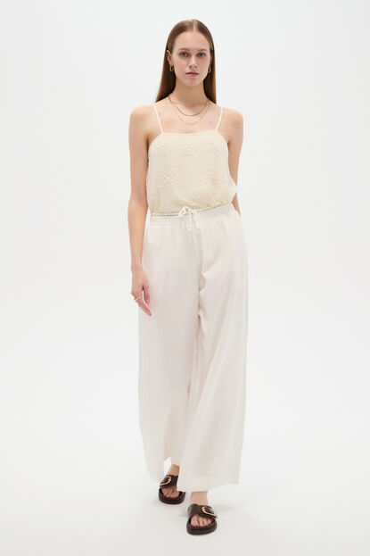 PANTALON ALVORI 70809 MARFIL  / OFF WHITE image number null