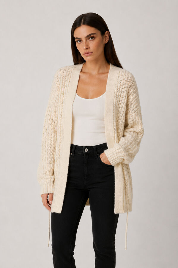 CARDIGAN TOURAE CRUDO / NATURAL image number null