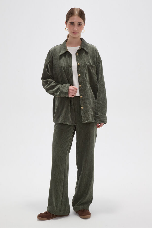 CAMISA LIGU VERDE OLIVA image number null