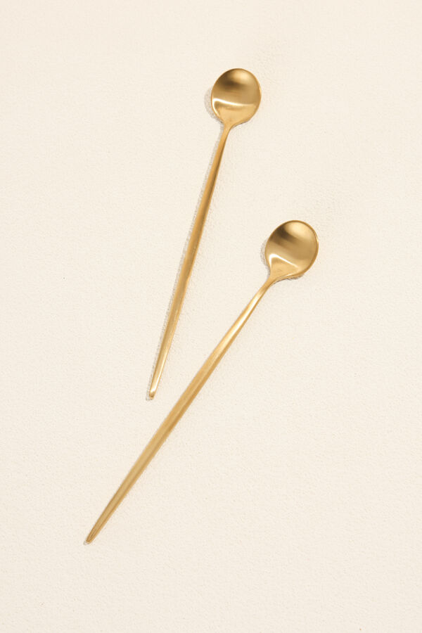 Cuchara Mango largo Fiordo, Set 2 un. Dorado COLOR UNICO image number null