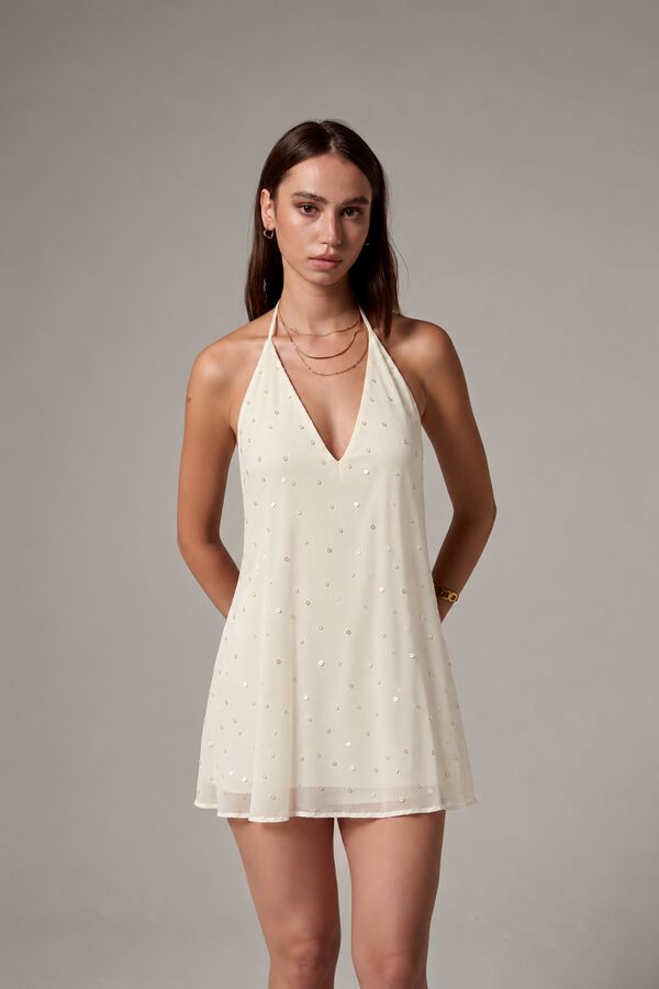 VESTIDO YAIRALI CRUDO / NATURAL image number null