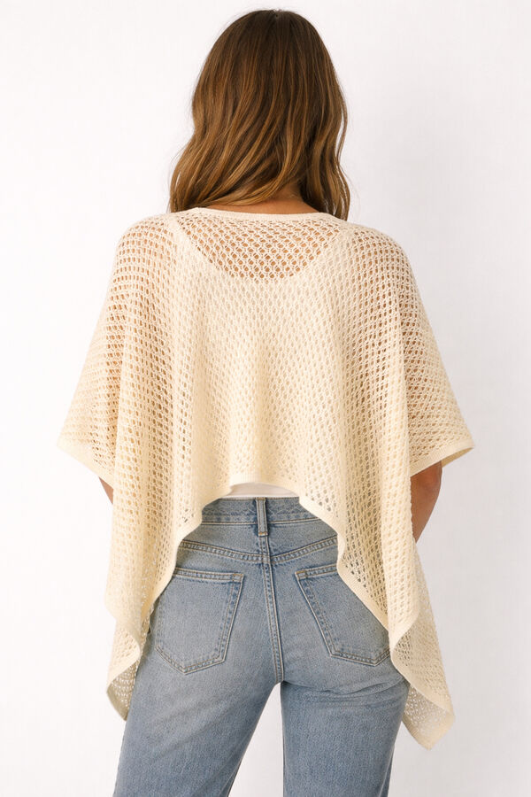 Poncho Violeta BEIGE image number null