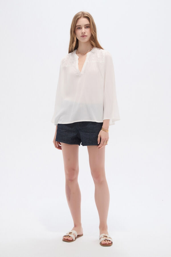 BLUSA BURSAS 70607 MARFIL  / OFF WHITE image number null
