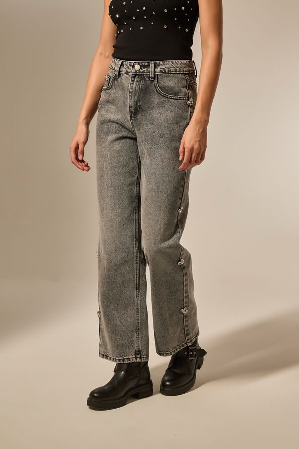 PANTALON RINES GRIS CLARO image number null