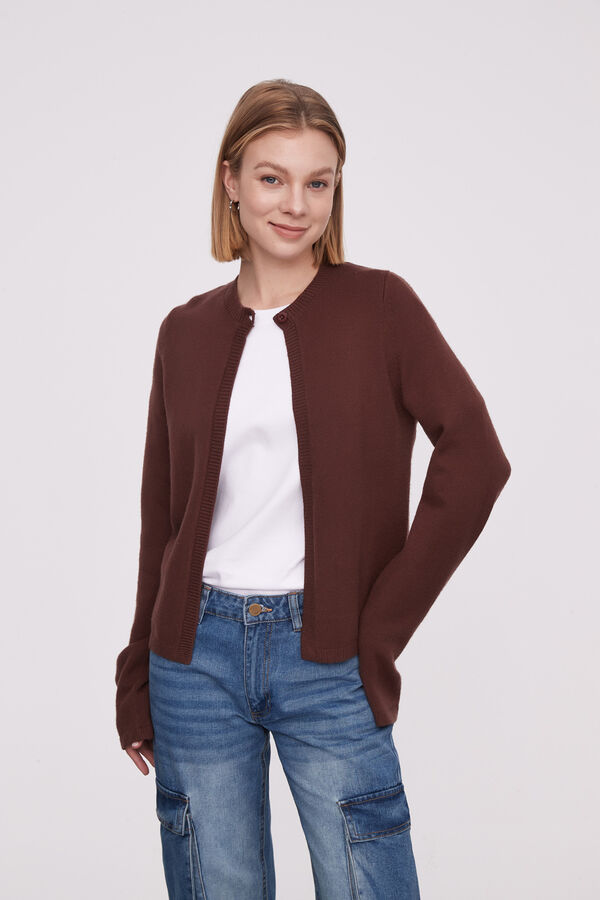CARDIGAN CAWA CHOCOLATE image number null