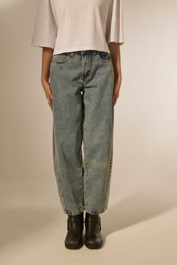 PANTALON JUREA CELESTE GRISACEO image number null