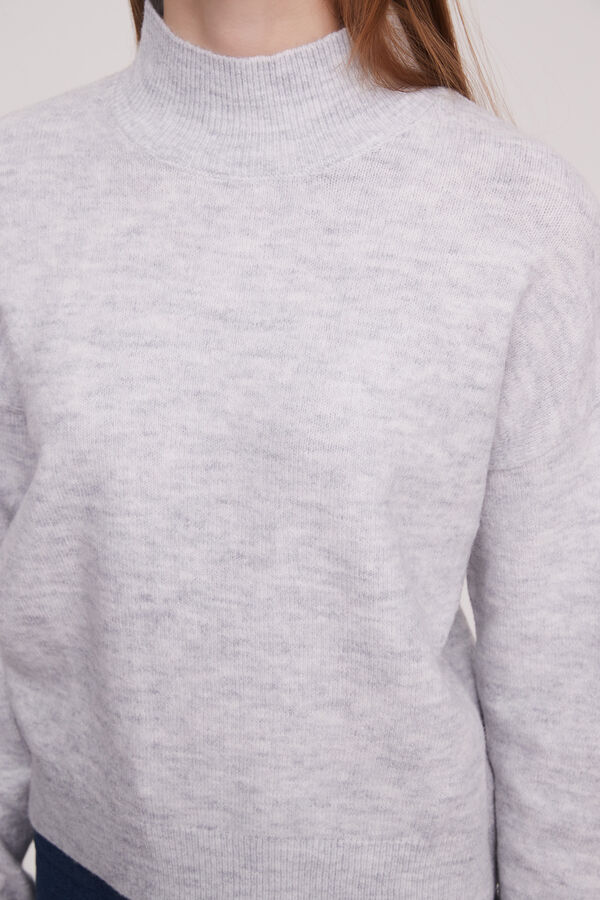 SWEATER CRISHELL GRIS MELANGE image number null