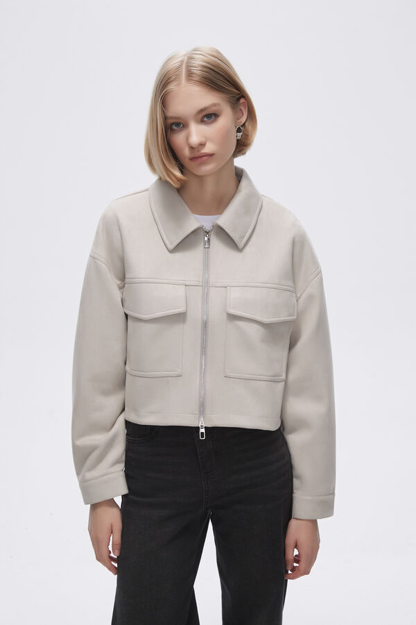 CHAQUETA BRUSWI BEIGE CLARO image number null