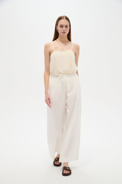 PANTALON ALVORI 70809 MARFIL  / OFF WHITE image number null