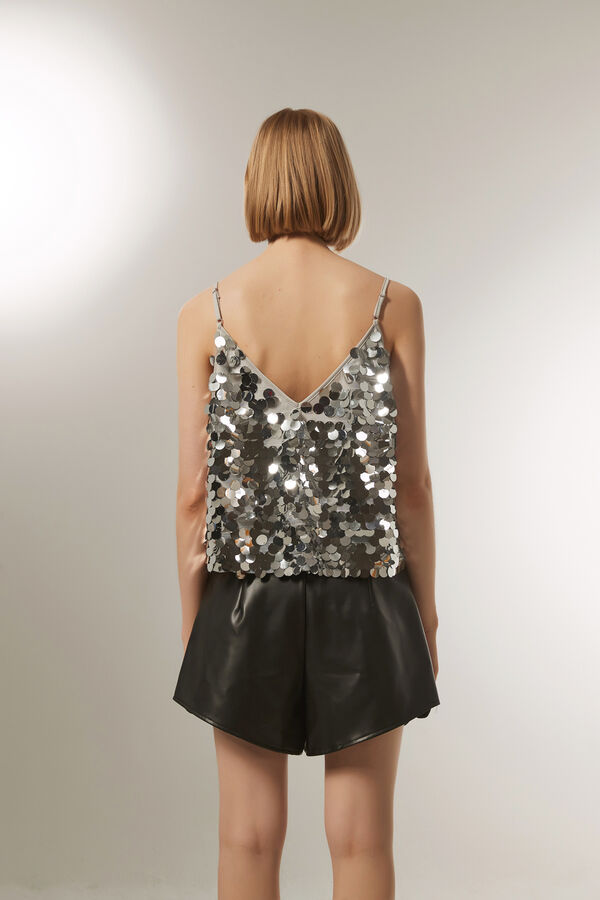 MUSCULOSA CARMIN PLATEADO image number null