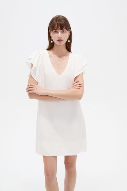 VESTIDO RISI 70809 MARFIL  / OFF WHITE image number null