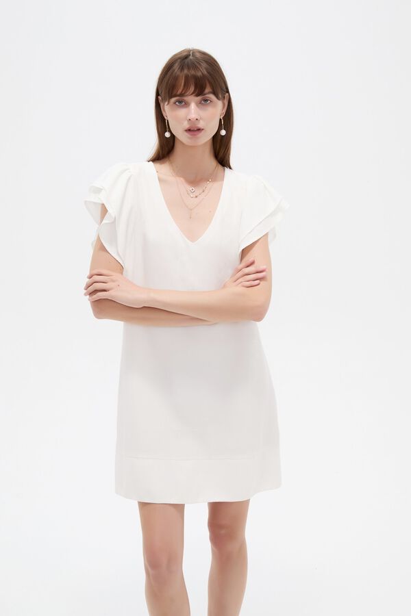 VESTIDO RISI 70809 MARFIL  / OFF WHITE image number null