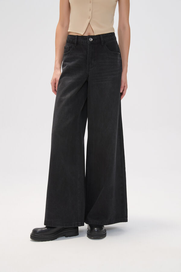 PANTALON POLICORO NEGRO image number null