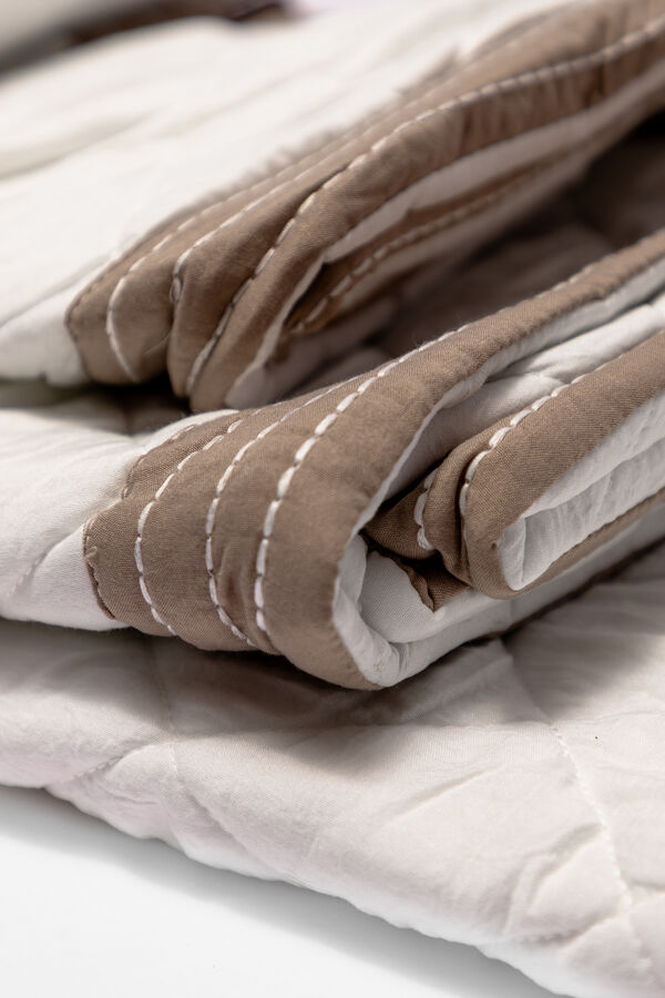 Cubrecama 2 Plazas Microfibra WASHED BLANCO image number null