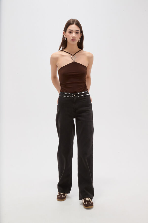 PANTALON HALVAR GRIS OSCURO image number null