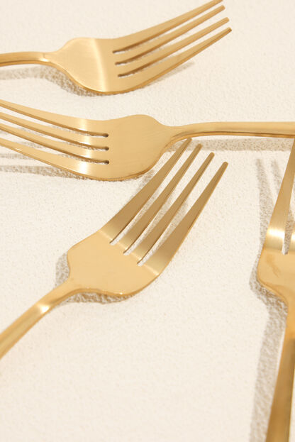 Tenedor Fiordo, Set 4 un. dorado COLOR UNICO image number null