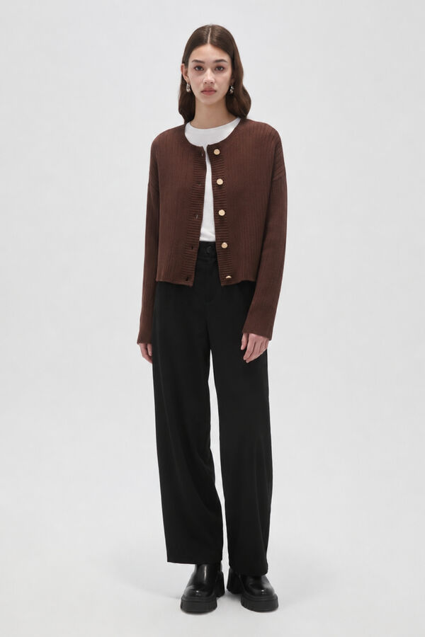 CARDIGAN ELOALIA CHOCOLATE image number null