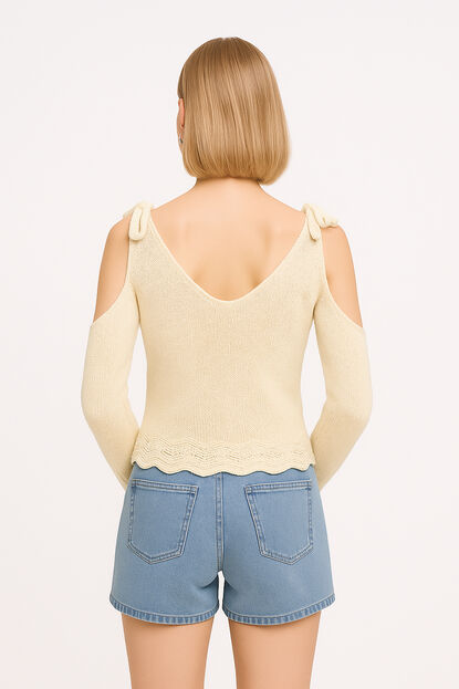 SWEATER SHORIBA CRUDO / NATURAL image number null