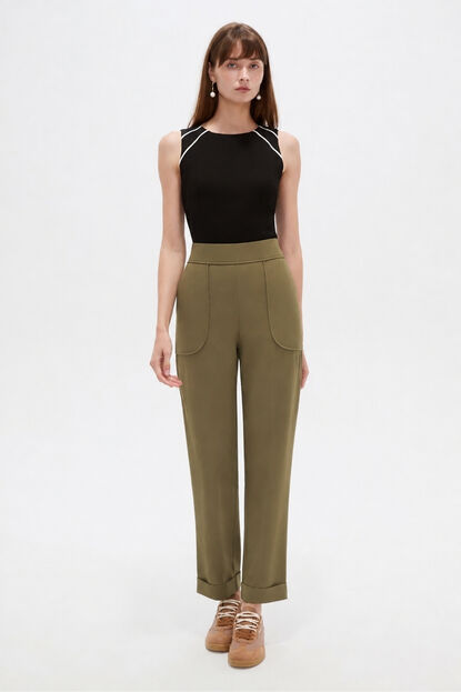 PANTALON ALVREN 70607 VERDE OLIVA image number null