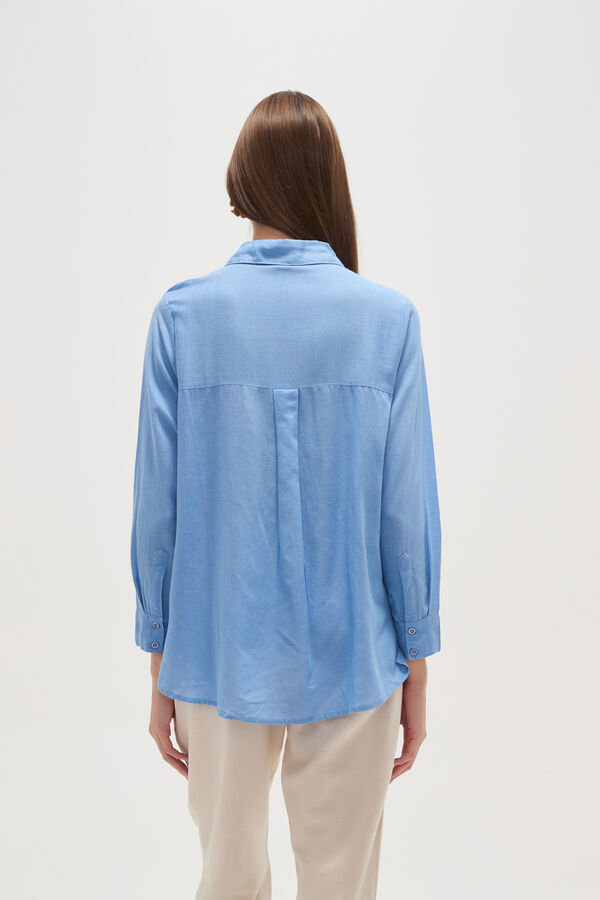 CAMISA JAYAS AZUL GRISACEO image number null