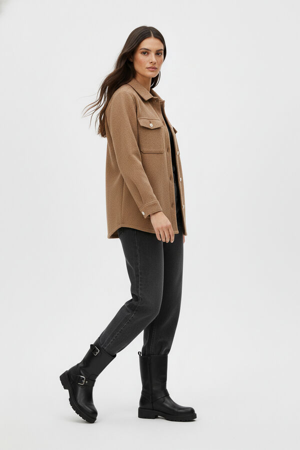 SOBRECAMISA OLIVY TAUPE / MINK / VISON image number null