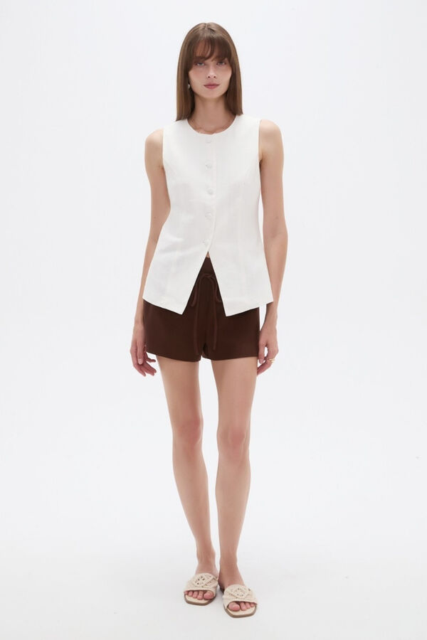 CHALECO PAULIN 70809 MARFIL  / OFF WHITE image number null