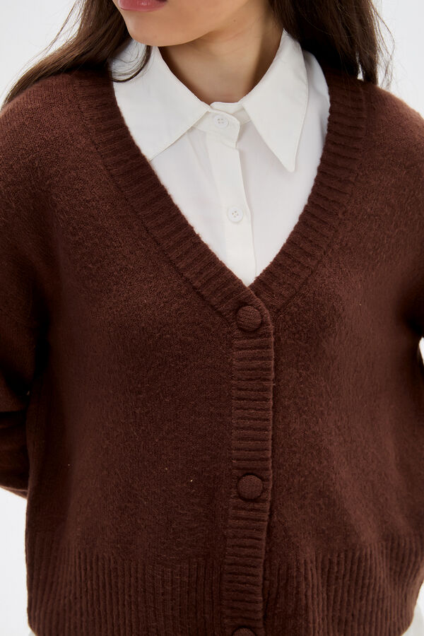 CARDIGAN AELVOS CHOCOLATE image number null